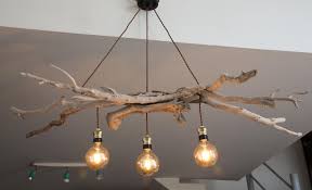Lustre En Bois Flottes 5 Ampoules Vintage Lustre En Bois Flotte Lustre Bois Deco Bois