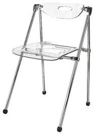 Fine Mod Imports Acrylic Folding Chair Clear Modern Folding Chairs And Stools By In Style Modern Folding Chair Chair Stool