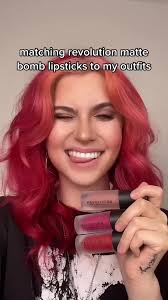 A colour for every occasion💋 @abbyroberts Revolution Matte Bomb Liquid  Lipsticks 💄❤️ #makeuprevolution #liquidlipstick #abbyroberts