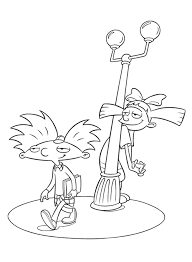 He and his buddy gerald, adventure through the city. 26 Best Ideas For Coloring Hey Arnold Coloring Pages