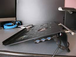 Portable Laptop Stand With Fans Ikea Hackers Portable Laptop Laptop Stand Laptop Fan