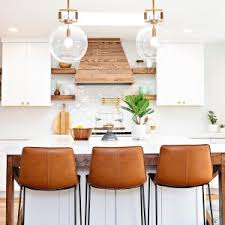 Get 5% in rewards with club o! Slope Leather Bar Counter Stools Leather Kitchen Chairs Stools For Kitchen Island Brown Leather Bar Stools