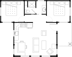 Two bedroom house plans are one of the most wanted variants among our building designs. Download Two Bedroom Water View Cabin Floor Plan Diagram Full Size Png Image Pngkit