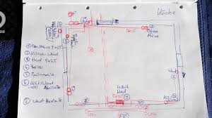 Elektroinstallationsplan Kuche