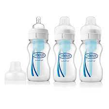 Amazon Com Dr Brown S Original Wide Neck Bottle 8 Ounce 3 Pack Baby Bottles Baby