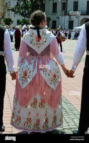 Timisoara, Timis  Romania - June 16th, 2019: Young german schwaben girl  from Banat, in traditional costumes at Heimattage 2019 Stock Photo - Alamy