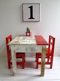 Pin By Marta Casanovas On Kid S Stuff Kids Table And Chairs Childrens Painted Furniture Wooden Childrens Table