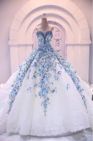 To create such a dramatic look, many ball gown wedding dresses use layers of tulle or crinolines, a type of stiff underskirt. Romantic Big Ball Gown Wedding Dress Luxurious Blue Bride Dress Flower Fashionable Princess Dubai Muslim Gowns Vestido Longo Big Ball Gown Wedding Dresses Luxurygown Wedding Aliexpress