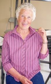 Longtime volunteer Eileen Hackett received her 15-year ladies auxiliary pin 