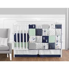 Elephant musical crib mobile will help complete the look of your nursery. 7 Pieces Set Elephant Crib Bedding Baby Bedding Set Sweet Navy Grey Chevron B Nursery Bedding Sets Baby Rnmultispecialityhospital In