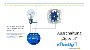 Shelly 1 Direkt An Lampe Tastersteuerung