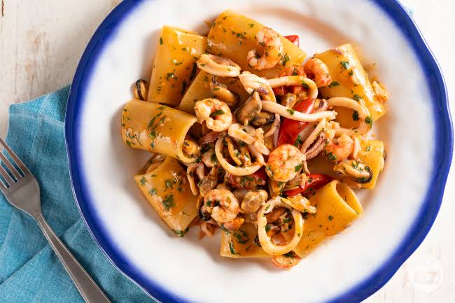 Paccheri ai Frutti di Mare