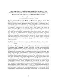 Sebenarnya apa sih pengertian kelincahan? Http Jurnalketerapianfisik Com Index Php Jpt Article Download 85 56