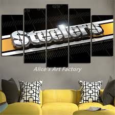 Adding a new decorative touch and remodelling your house is a great idea, especially during the party season. 5piece Painting Calligraphy Home Decor Pop Wall Art Picture Steelers Canvas Art Poster And Prints Quadros Halloween Gift Gift Cds Gift Envelopgift Stand Aliexpress