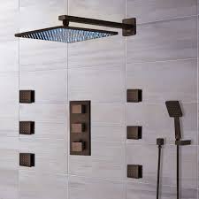 Requires 4, 60 watt medium base, not included. Shop Fontana Sierra Light Oil Rubbed Bronze Led Shower System At Fontanashowers Com Shower Head Shut Off Valve B Shower Head Shut Off Valve Bronzeronze