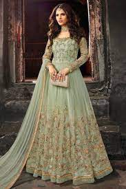 Blue , gown size : Buy Party Wear Anarkali Suits Long Anarkali Dresses Like A Diva