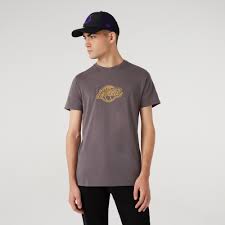 La lakers nba 2009 champions mens t shirt size 2xl crew neck rare black adult. La Lakers Chain Stitch Grey T Shirt New Era Cap