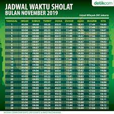 Kamis, 21 mei 2020 acara sudah lewat. Jadwal Waktu Sholat November 2019 Untuk Dki Jakarta