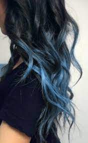 Pin By Olga May On For Home Hair Styles Hair Color Dark Blue Ombre Hair
