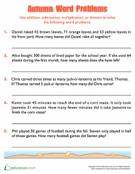 Fourth Grade Worksheets Printables Word Problems Math Word Problems Math Words