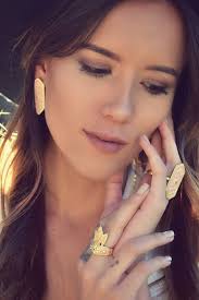 Tiger Lily Ring: Pink Enamel, Gold Cubic Zirconia Bohemian Jewelry