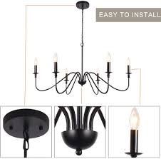 Check spelling or type a new query. T A Black 6 Light Chandeliers Classic Candle Ceiling Pendant Light Fixture Wrought Iron Farmhouse Chandelier Kitchen Island Dining Room Living Room Tools Home Improvement Ceiling Lights Mhiberlin De