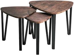 Buxton nesting table (3 pc set). Amazon Com Industrial Nesting Tables Living Room Coffee Table Sets Of 3 Stacking End Side Tables Nightstands Vintage Night Tables For Bedroom Home Office Telepho Home Kitchen