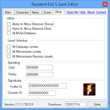 Resident Evil 5 Save Game Editor Xbox 360 Download Strongwindwealth