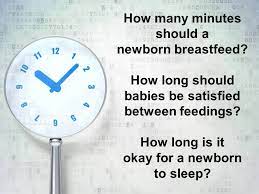 Newborns to 3 months old: The Clock And Early Nursing Nancy Mohrbacher