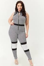 Black And White Striped Romper Plus Size Plus Size Checkered Jumpsuit Plus Size Romper Plus Size Jumpsuit Plus Size