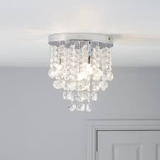 chrome effect 4 lamp ceiling light