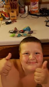 Visiting old hometown, dropping off rocks at cemetery