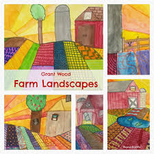 Free Lesson Plan 5 The Farm At Sunrise Beyond Roy G Biv Elementary Art Projects Kindergarten Art Landscape Art Lessons