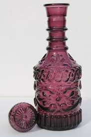 I Dream Of Jeannie Vintage Jim Beam Genie Bottle, Purple Glass Decanter W/  Stopper
