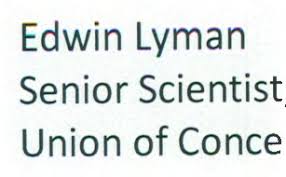 LTR-17-0022 Edwin Lyman, Senior Scientist, Union of Concerned Scientists,  Letter re: updating of security-related regulatory gui