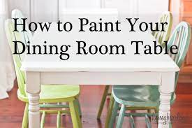 Whether you're hosting a holiday dinner party or gathering around the table for a weeknight meal, the dining room is where people come together. Painting The Dining Room Table A Survivor S Story Honeybear Lane