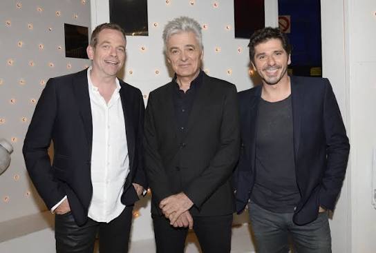 Photo : Garou, Daniel Lavoie et Patrick Fiori lors de l'Enregistrement de l'émission "Vivement Dimanche" diffusée le 11 mai 2014 - Ode (Purepeople)