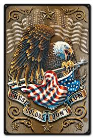 These Colors Don't Run Metal Sign 12 x 18 Inches