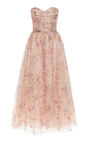 Strapless Tulle Bustier Dress By Monique Lhuillier Moda Operandi In 2020 Bustier Dress Dresses Fashion