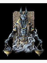 Poster for Sale avec l'œuvre « Dieu égyptien Anubis » de l'artiste witrasno | Redbubble