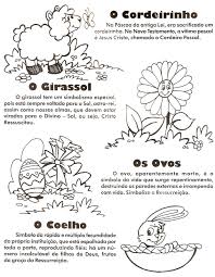 Atividades Com Os Simbolos Da Pascoa