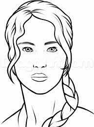 How To Draw Katniss Easy Step By Step Characters Pop Culture Free Online Drawing Tutorial Added By Dawn Octo Hunger Games Drawings Online Drawing Katniss