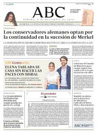 La Dos De Abc Del Sabado 8 De Diciembre Cultura Internacional Portadas Abc