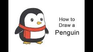 They look like they are flying when they jump in and out of water. How To Draw A Penguin Cartoon Video Step By Step Pictures