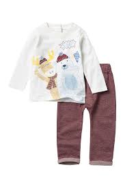 Koala Baby Bear Print Top Pants Set Baby Boys Nordstrom Rack