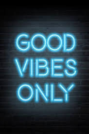 Good Vibes Only Blue Neon Art Print Art Com Blue Aesthetic Pastel Neon Art Print Baby Blue Aesthetic