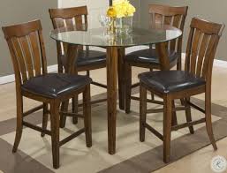 Perfect for intimate conversations, this. Plantation 48 Glass Top Round Counter Height Dining Table 505 50bg48rdkt Jofran