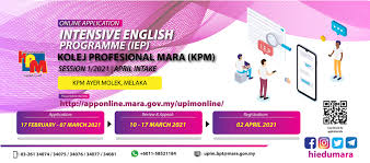 Objektif objektif penubuhan rtc adalah memastikan penduduk di kawasan luar bandar mendapat kemudahan perkhidmatan kerajaan yang. Application To Intensive English Programme Iep For Kolej Profesional Mara Kpm Session 1 2021 April Intake Majlis Amanah Rakyat
