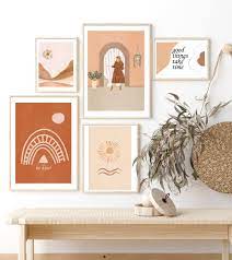 Mid Century Modern Arch Print Rainbow Printable Wall Art Etsy Boho Room Boho Room Decor Boho Gallery Wall