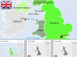 In london leben 8,9 millionen menschen. Grossbritannien Uk Karte Powerpoint Vektor Karte Maps4office